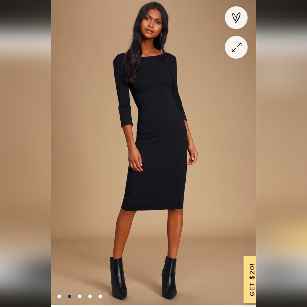 *maroon* Midi low-cut back dress